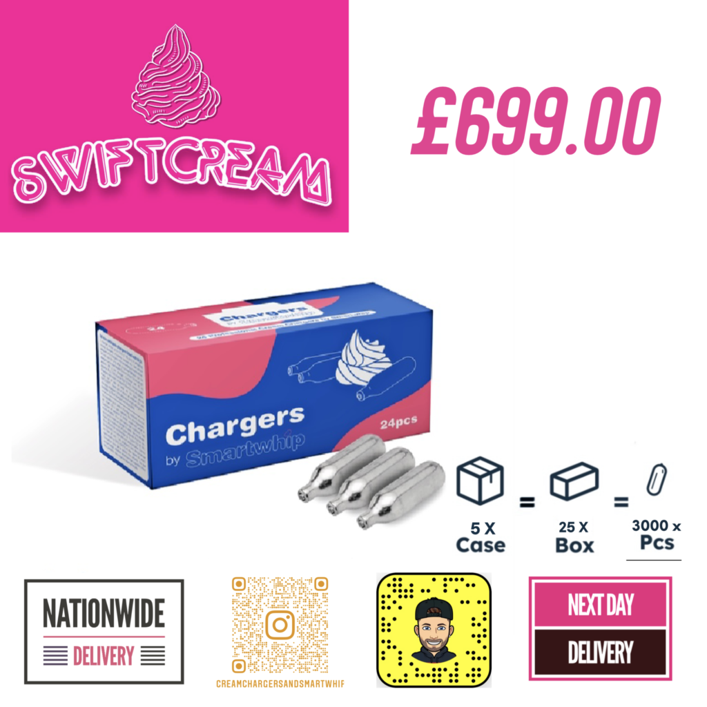 SmartWhip 125 x 24’s Cream Chargers SwiftCream Chargers